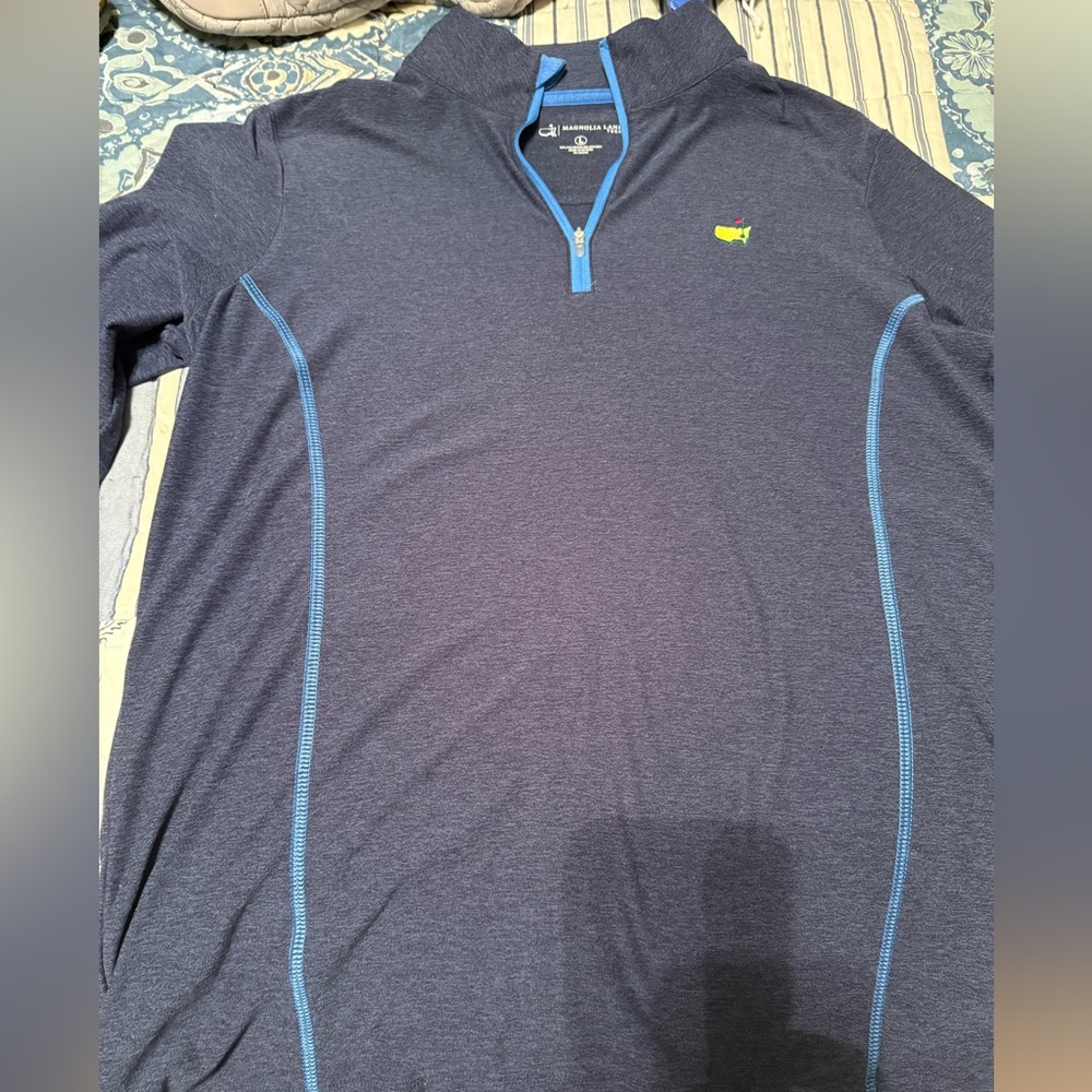 Women’s Masters Logo Tech 1/4 zip. Size large. Weathered navy blue